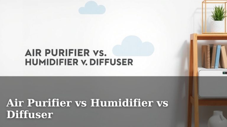 Air Purifier vs Humidifier vs Diffuser