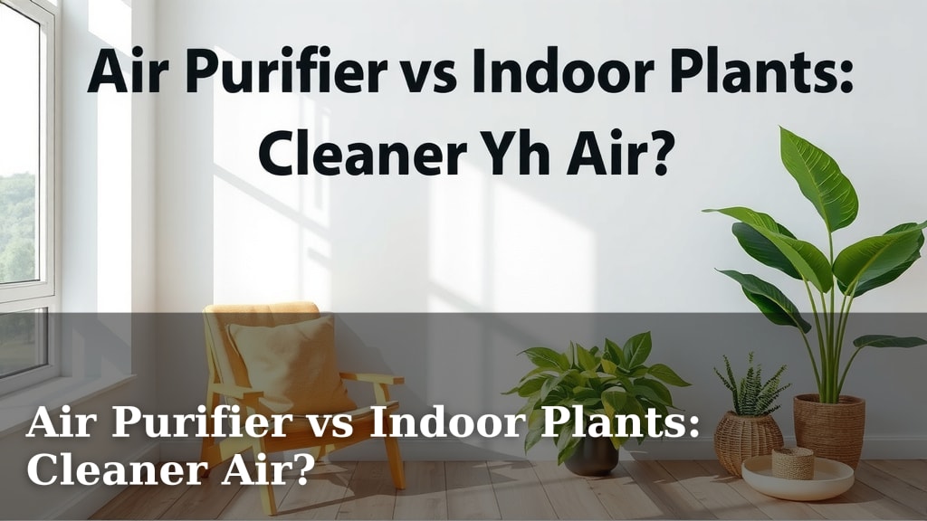 Air Purifier vs Indoor Plants: Cleaner Air?