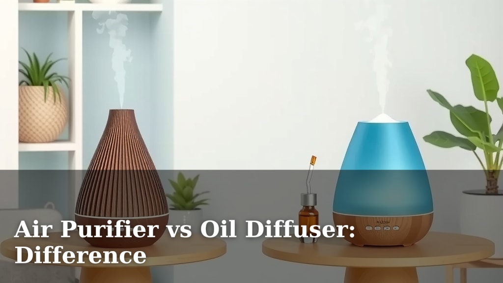 Air Purifier vs Oil Diffuser: Difference