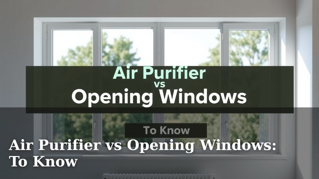 Air Purifier vs Opening Windows: To Know