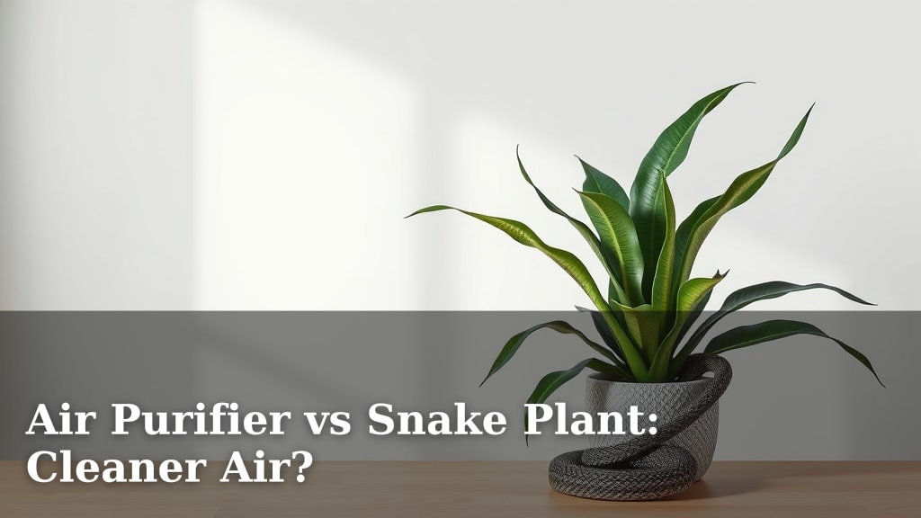 Air Purifier vs Snake Plant: Cleaner Air?