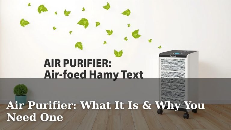 Air Purifier: What It Is & Why You Need One