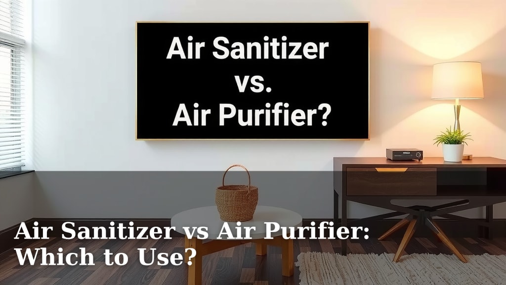 Air Sanitizer vs Air Purifier: Which to Use?