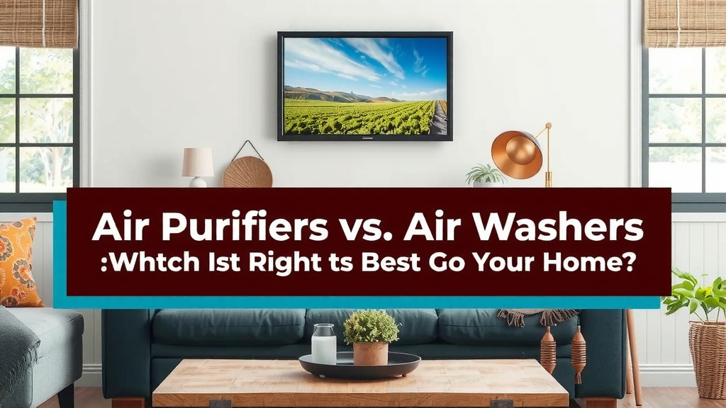 Air Purifiers vs. Air Washers: Which Is Right for Your Home?