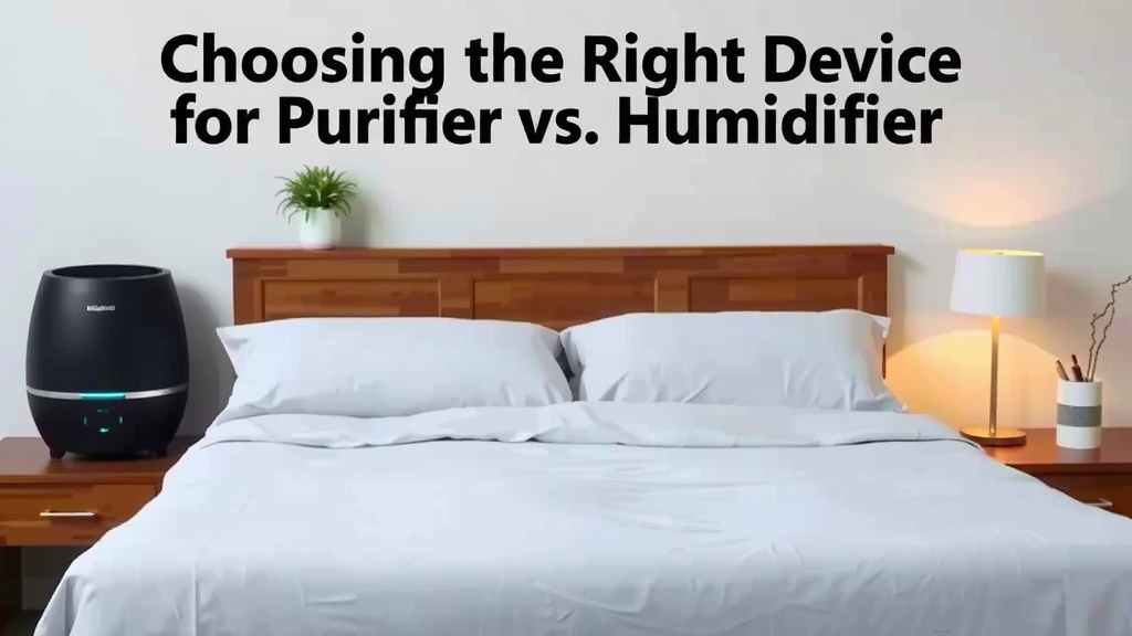 Choosing the Right Device for Better Sleep: Air Purifier vs. Humidifier