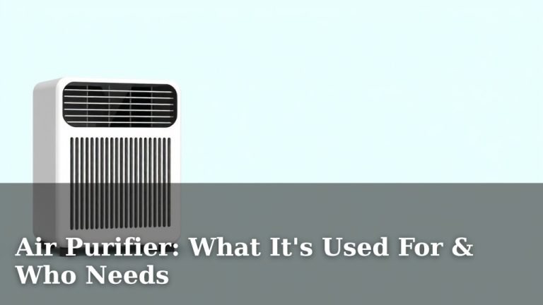 Air Purifier: What It's Used For & Who Needs