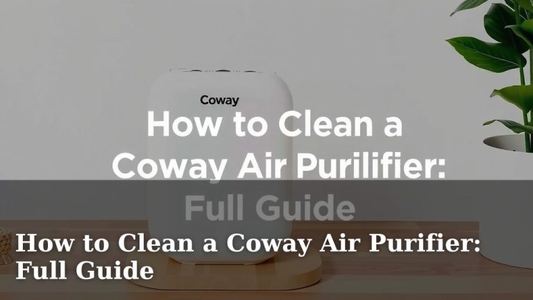 How to Clean a Coway Air Purifier: Full Guide