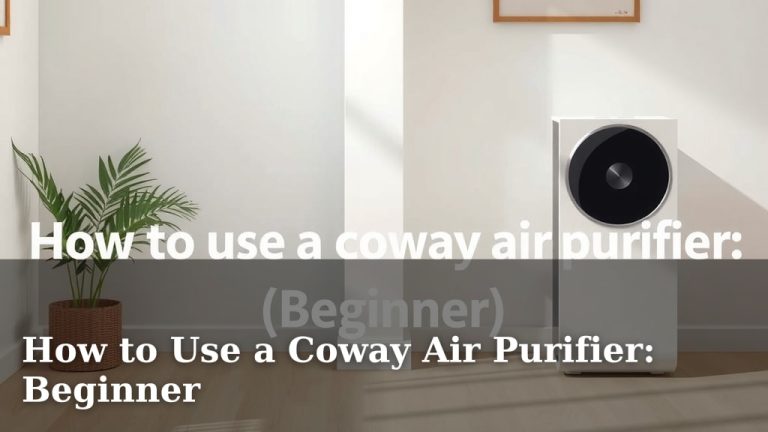 How to Use a Coway Air Purifier: Beginner